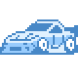 Pixel-Autorennfahrer icon