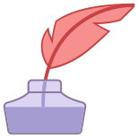 Quill With Ink icon