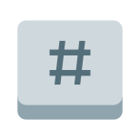 Touche hashtag icon