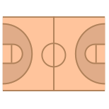 バスケットボールのフィールド icon