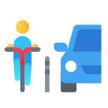 carril-bici-protegido icon