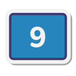 9  в закрашенном квадрате icon