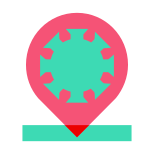 コロナウイルス-病院-地図-ピン icon