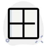 Square blocks grid layout frame template design icon