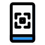 Barcode scanner for digital boarding pass scan icon
