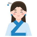 woman-hanfu-traditional-costume-avatar-Chinese icon