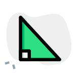 Pythagoras theorem for trigonometry classes in math students icon