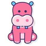 Hippopotamus icon