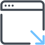 Свернуть окно браузера icon