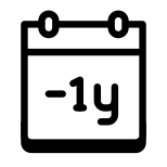 Minus 1 Jahr icon