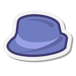 Мягкая фетровая шляпа icon