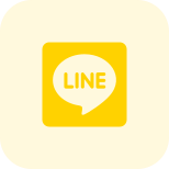 Line users exchange texts, images, video and audio, icon