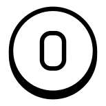 Circled O icon