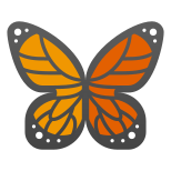 Mariposa monarca icon