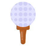 Pallina da golf icon