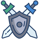 Warrior Shield And Sword icon