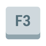 Tasto F3 icon