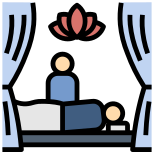 Massage stand icon