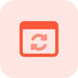 Reload web page to refresh content on web browser icon