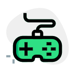 Games store with wired controller kids store icon