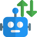 externe-uplinking-und-downlinking-datenübertragung-unter-roboter-artificial-shadow-tal-revivo icon