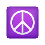 Friedenssymbol-Emoji icon