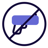 Arms and ammunitions are strictly forbidden in mall icon
