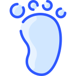 Empreintes pieds humains icon