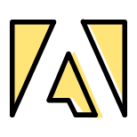 Adobe an american multinational computer software company icon