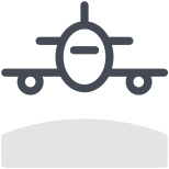 Avion Vue de face icon
