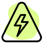 High Voltage line for shopping mall power access icon