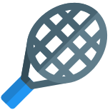 Tennis racket with stronger fins for its kinetic energy icon