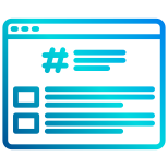 внешний-hastag-social-media-xnimrodx-lineal-gradient-xnimrodx-2 icon