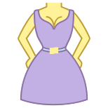 Modelado vestido Filled icon