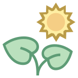 Pflanze in der Sonne icon