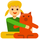 Kid Hugging Toy icon