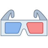 Óculos 3d icon