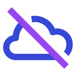 Cloud slash icon