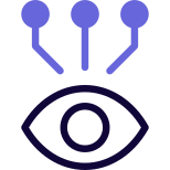 Live integration with multiple nodes connected isolated on a white background icon