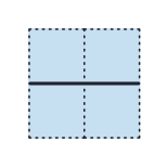 Borde horizontal icon