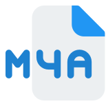 M4A is a file extension for an audio file encoded with advanced audio coding AAC icon