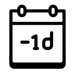 1 día menos icon