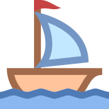 Kleines Segelschiff icon