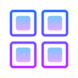 quatro quadrados icon