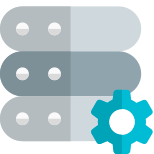 Internal settings and preferences of a server computer icon