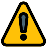 Warning signal for road hazard and public safety icon