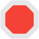 Road traffic sign for the stop sign layout icon