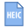 tipo de archivo heic icon