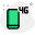 Fourth generation cellular connectivity network facility on phone icon