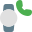 Calling feature on smartwatch with handphone logotype icon